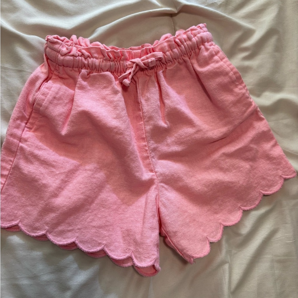Old Navy Pink Scalloped Hem Shorts